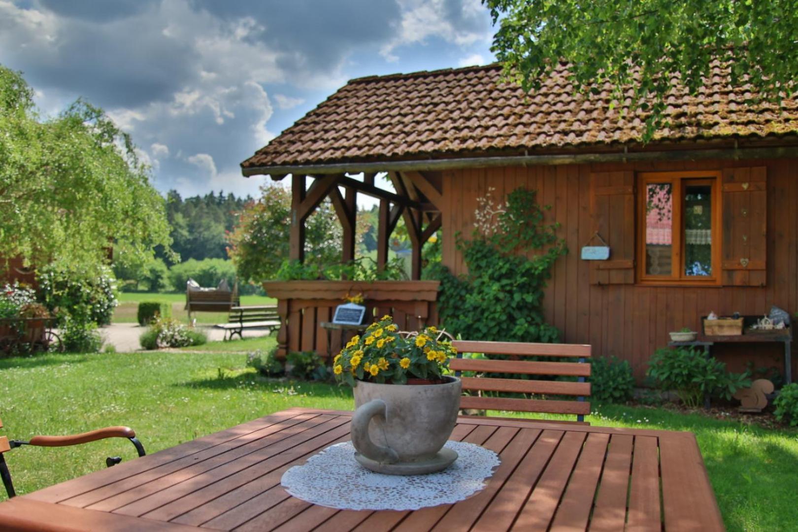 Heumanns Blockhaeuser Am Wald Hotel Pottenstein Eksteriør billede