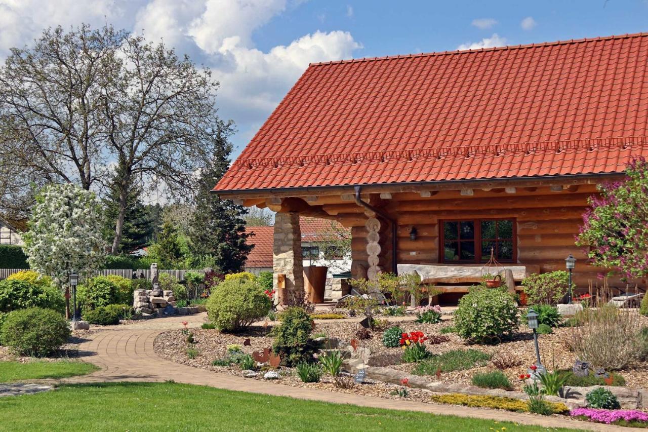 Heumanns Blockhaeuser Am Wald Hotel Pottenstein Eksteriør billede